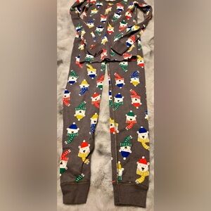 Hanna Andersson Grey Holiday Polar Bears Winter Long Pajama Set 150 / US 12 NWT